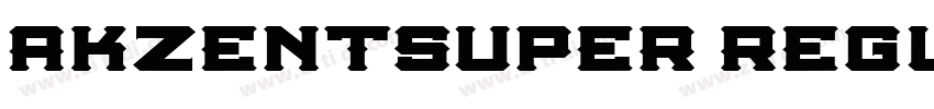AkzentSuper Regula字体转换